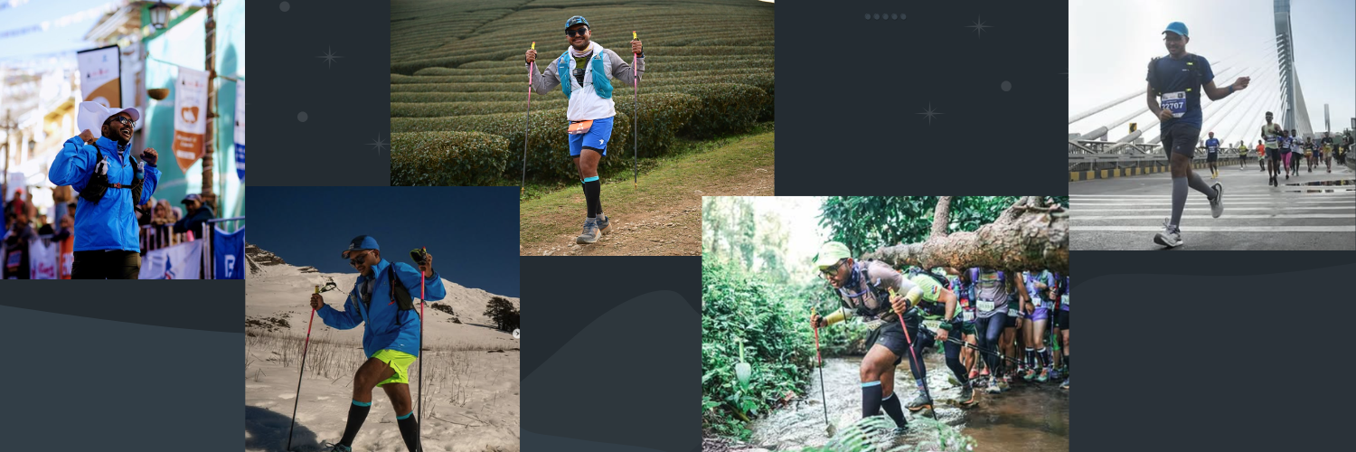 Prashanth Vaidya running across trails in India and Southeast Asia