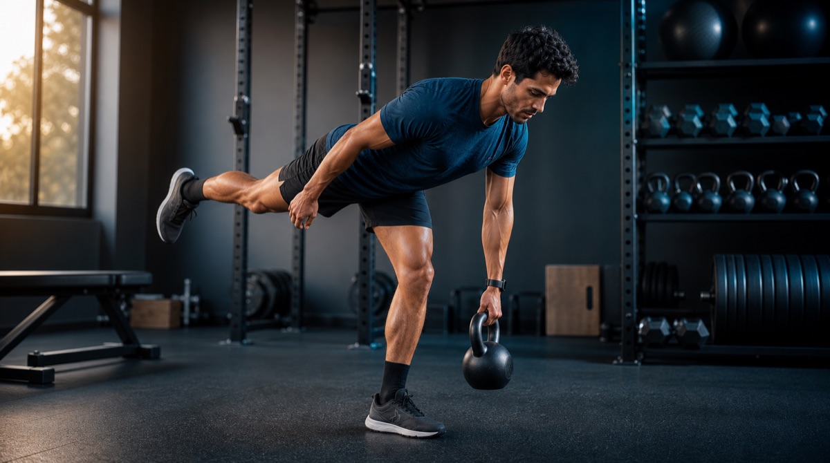 Runner doing strength training to support better running performance